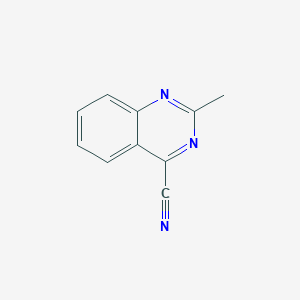 molecular formula C10H7N3 B11914035 2-Methylquinazoline-4-carbonitrile CAS No. 65078-93-5