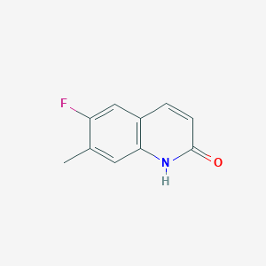 molecular formula C10H8FNO B11914052 6-Fluoro-7-methylquinolin-2(1H)-one 
