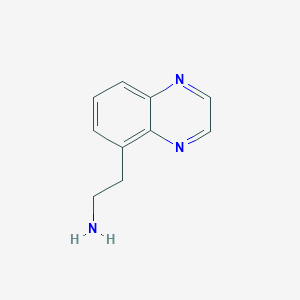 molecular formula C10H11N3 B11914058 5-Quinoxalineethanamine CAS No. 910395-64-1