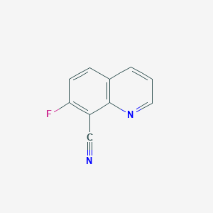 molecular formula C10H5FN2 B11914128 7-Fluoroquinoline-8-carbonitrile 