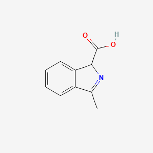 molecular formula C10H9NO2 B11914153 3-methyl-1H-isoindole-1-carboxylic acid CAS No. 37812-42-3