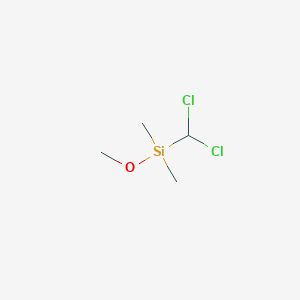 molecular formula C4H10Cl2OSi B11914163 (Dichloromethyl)(methoxy)dimethylsilane 