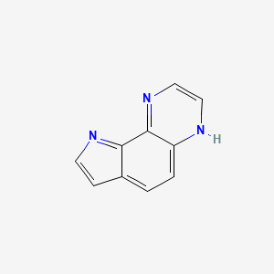 molecular formula C10H7N3 B11914233 9H-Pyrrolo[2,3-f]quinoxaline 