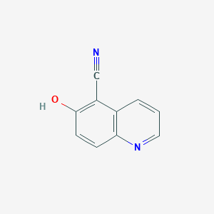 molecular formula C10H6N2O B11914240 6-Hydroxyquinoline-5-carbonitrile 