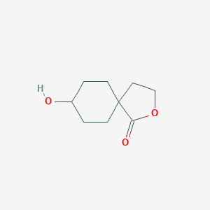 molecular formula C9H14O3 B11914269 8-Hydroxy-2-oxaspiro[4.5]decan-1-one CAS No. 67132-92-7