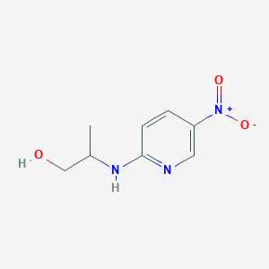 molecular formula C8H11N3O3 B119143 2-[(5-Nitropyridin-2-yl)amino]propan-1-ol CAS No. 149873-65-4