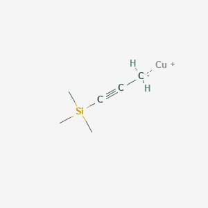 molecular formula C6H11CuSi B11914328 Copper(1+);trimethyl(prop-1-ynyl)silane 