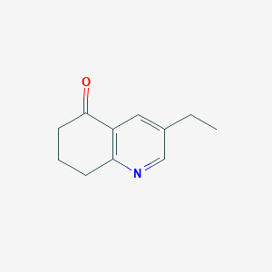 molecular formula C11H13NO B11914338 3-Ethyl-7,8-dihydroquinolin-5(6H)-one 