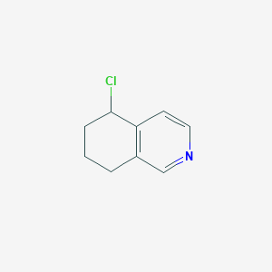 molecular formula C9H10ClN B11914341 5-Chloro-5,6,7,8-tetrahydroisoquinoline 