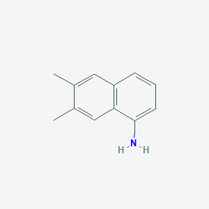 molecular formula C12H13N B11914342 6,7-Dimethylnaphthalen-1-amine CAS No. 50558-76-4