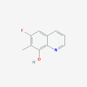 molecular formula C10H8FNO B11914350 6-Fluoro-7-methylquinolin-8-ol 
