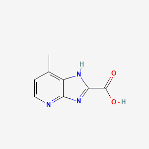molecular formula C8H7N3O2 B11914352 7-Methyl-1H-imidazo[4,5-b]pyridine-2-carboxylic acid 