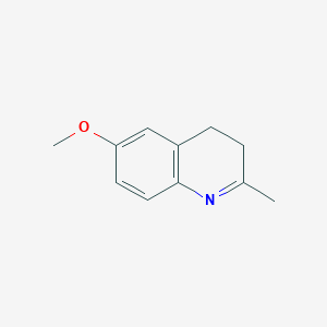 molecular formula C11H13NO B11914355 6-Methoxy-2-methyl-3,4-dihydroquinoline 