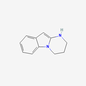 molecular formula C11H12N2 B11914363 1,2,3,4-Tetrahydropyrimido[1,2-a]indole 
