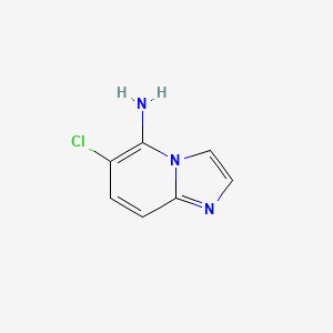 molecular formula C7H6ClN3 B11914372 6-Chloroimidazo[1,2-a]pyridin-5-amine 