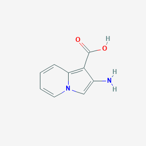 molecular formula C9H8N2O2 B11914376 2-Aminoindolizine-1-carboxylic acid 