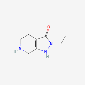 molecular formula C8H13N3O B11914412 2-Ethyl-4,5,6,7-tetrahydro-2H-pyrazolo[3,4-c]pyridin-3-ol 