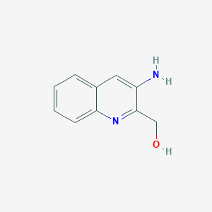 molecular formula C10H10N2O B11914422 (3-Aminoquinolin-2-yl)methanol 