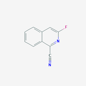 molecular formula C10H5FN2 B11914430 3-Fluoroisoquinoline-1-carbonitrile 
