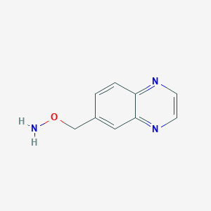 molecular formula C9H9N3O B11914463 O-(quinoxalin-6-ylmethyl)hydroxylamine 
