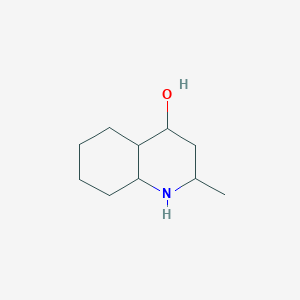 molecular formula C10H19NO B11914464 2-Methyldecahydroquinolin-4-ol CAS No. 13014-69-2