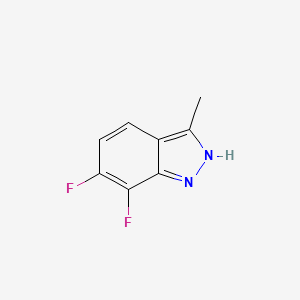 molecular formula C8H6F2N2 B11914479 6,7-Difluoro-3-methyl-1H-indazole 