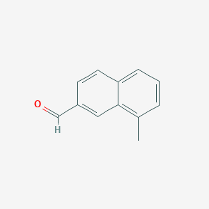 molecular formula C12H10O B11914496 8-Methylnaphthalene-2-carbaldehyde CAS No. 63216-67-1