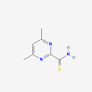 molecular formula C7H9N3S B11914497 4,6-Dimethylpyrimidine-2-carbothioamide 