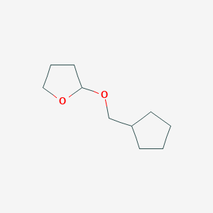 molecular formula C10H18O2 B11914534 2-(Cyclopentylmethoxy)tetrahydrofuran 