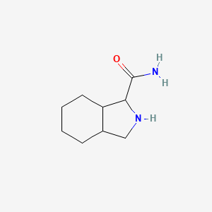 molecular formula C9H16N2O B11914539 Octahydro-1H-isoindole-1-carboxamide 