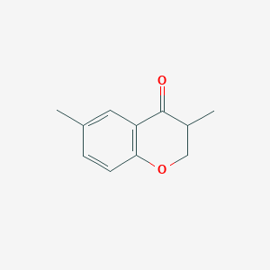 molecular formula C11H12O2 B11914545 3,6-Dimethylchroman-4-one CAS No. 57646-07-8