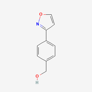 molecular formula C10H9NO2 B11914564 (4-(Isoxazol-3-yl)phenyl)methanol 
