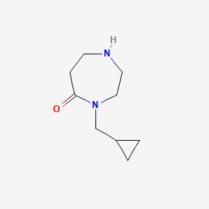 molecular formula C9H16N2O B11914570 4-(Cyclopropylmethyl)-1,4-diazepan-5-one 