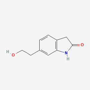 molecular formula C10H11NO2 B11914572 6-(2-Hydroxyethyl)indolin-2-one 