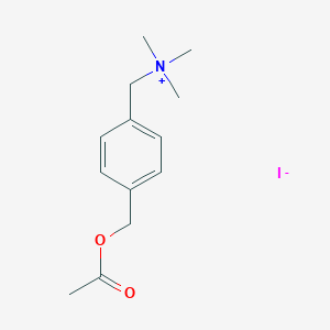 molecular formula C13H20NO2+ B119146 4-Acetoxymethyl-N,N,N-trimethylbenzenemethanaminium CAS No. 145832-34-4