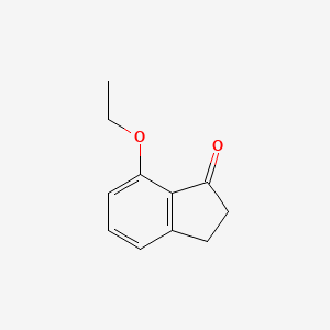 molecular formula C11H12O2 B11914604 1H-Inden-1-one, 7-ethoxy-2,3-dihydro- 