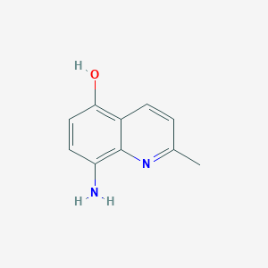 molecular formula C10H10N2O B11914609 8-Amino-2-methyl-quinolin-5-ol 