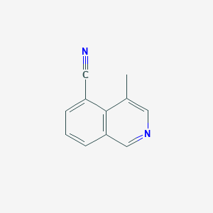 molecular formula C11H8N2 B11914654 4-Methylisoquinoline-5-carbonitrile 