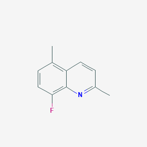molecular formula C11H10FN B11914678 8-Fluoro-2,5-dimethylquinoline 