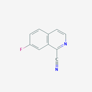 molecular formula C10H5FN2 B11914685 7-Fluoroisoquinoline-1-carbonitrile 
