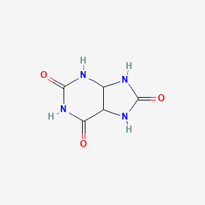 molecular formula C5H6N4O3 B11914695 Tetrahydro-1H-purine-2,6,8(3H)-trione 
