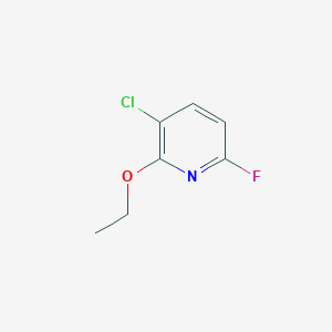 molecular formula C7H7ClFNO B11914696 3-Chloro-2-ethoxy-6-fluoropyridine CAS No. 858675-65-7