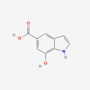 molecular formula C9H7NO3 B11914720 7-Hydroxy-1H-indole-5-carboxylic acid 