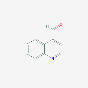 molecular formula C11H9NO B11914726 5-Methylquinoline-4-carbaldehyde 