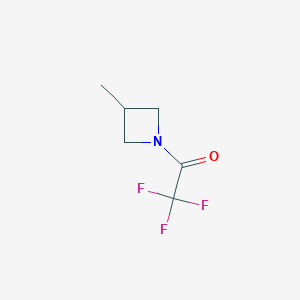 molecular formula C6H8F3NO B11914761 2,2,2-Trifluoro-1-(3-methylazetidin-1-yl)ethan-1-one CAS No. 27230-56-4