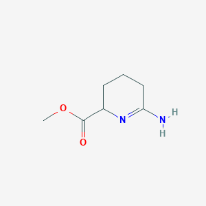 molecular formula C7H12N2O2 B119148 6-Amino-2,3,4,5-tetrahydro-2-pyridinecarboxylic acid methyl ester CAS No. 158832-49-6