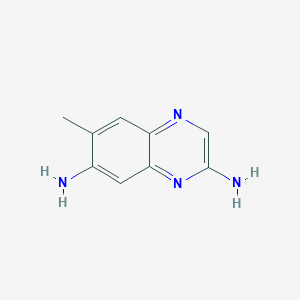 molecular formula C9H10N4 B11914813 6-Methylquinoxaline-2,7-diamine 