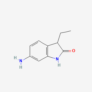 molecular formula C10H12N2O B11914829 6-Amino-3-ethylindolin-2-one 