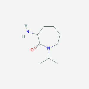 molecular formula C9H18N2O B11914848 3-Amino-1-isopropylazepan-2-one 