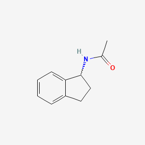 molecular formula C11H13NO B11914864 (R)-N-acetyl aminoindan CAS No. 169105-02-6